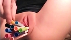 multiple pens stretch tight pussy