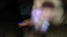 GF POV Handjob Powerful Cumshot