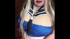 Susi Is Wearing A Sailor Outfit Sucking Giving A Toy Blowjob