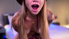Skinny Blonde Teen Anal amp Vaginal Toys DP