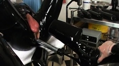 Femdom fetish mistresses fuck bdsm loser with strapon