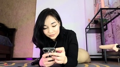 Pretty Japanese teen solo masturbation Uncensored