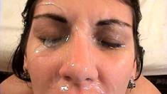 Awesome POV Blonde BJ Facial Cumshot