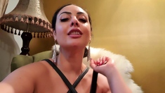 Amateur striptease and Solo masturbation