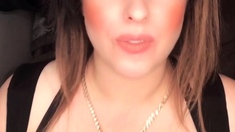 Big boobs milf masturbates with her dildo