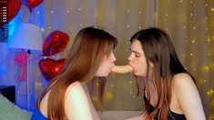 Independent Teen brunette girl toying pussy outdoor