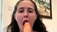 Jessy funny amateur teen brunette toying