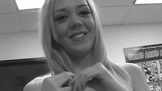 Blonde teen Sierras first erotic masturbation video