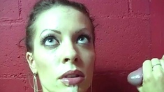 Amateur Facial For Teen Brunette