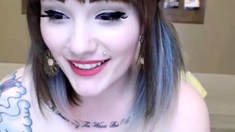 Brunette Solo Darling Masturbating At Home