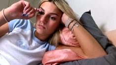 Slutty Amateur Blonde Smoking And Jerking Dick