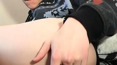 Hot gay twink dick masturbation video