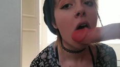 Wet Teen Dildo Blowjob