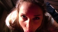 European Amateur Slut Sucks On A Big Black Cock