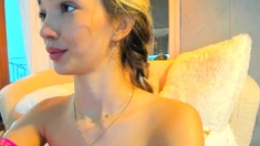 Close Up With Blonde Hottie Blowing A Large Dick