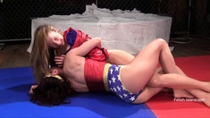 Superheroine Catball! Veve Lane And Ashley Wildcat Lezdom
