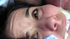 Brunette Amateur Webcam POV Cumshot