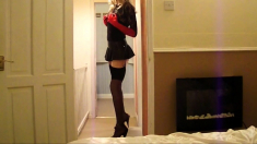 Tgirl crossdresser Gina 1st intro video