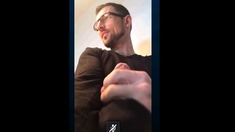 Str8 daddy showing off his cock on cam